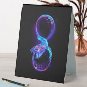 Plaque De Table Symbole de Neon Infinity par Glowing Hummingbird (En SItu (Tableau))