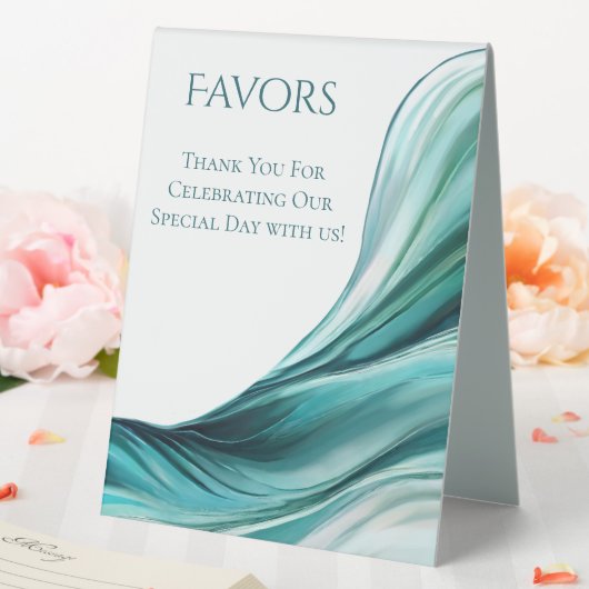 Plaque De Table Symbole des faveurs de mariage vert émeraude- (In SItu (Mariage))