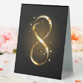 Plaque De Table Symbole d'infini doré (In SItu (Mariage))