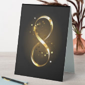 Plaque De Table Symbole d'infini doré (En SItu (Tableau))