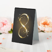 Plaque De Table Symbole d'infini doré (In SItu (Mariage))