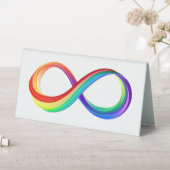 Plaque De Table Symbole d'infinité arc-en-ciel stratifié (En SItu (Tableau))