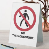 Plaque De Table Symbole d'interdiction ISO 7010 de l'utilisation d (En SItu (Tableau))