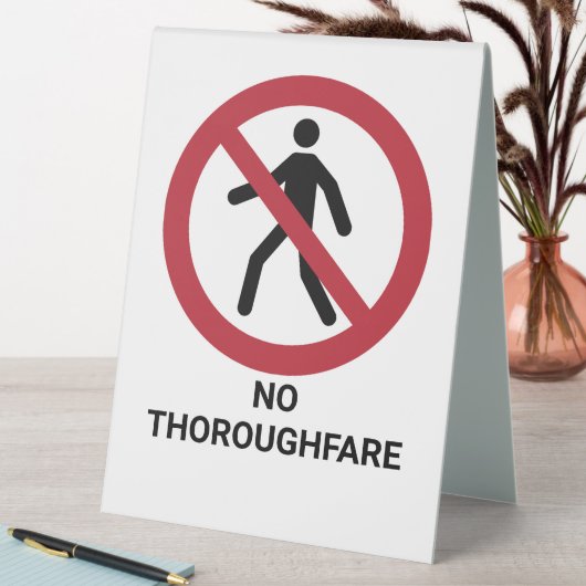 Plaque De Table Symbole d'interdiction ISO 7010 de l'utilisation d (En SItu (Tableau))