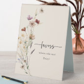 Plaque De Table Symbole moderne de la tente Favor (En SItu (Tableau))