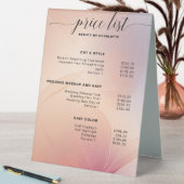Plaque De Table Symbole moderne, pricelist (En SItu (Tableau))