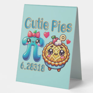 Plaque De Table Symbole Pi mignon et pie Pie Pie Pie