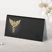 Plaque De Table Symbole Polygonal Or Caduceus (En SItu (Tableau))