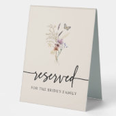 Plaque De Table Symbole réservé Boho (Recto)