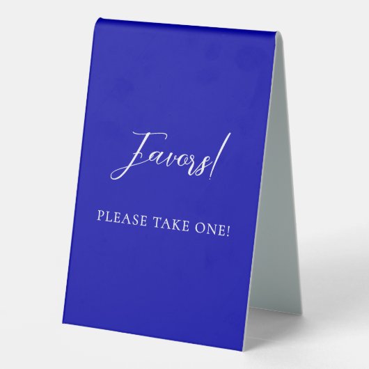 Plaque De Table Symbole royal bleu (Verso)