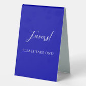 Plaque De Table Symbole royal bleu (Verso)