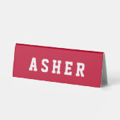 Plaque De Table Symbole simple et moderne du bureau (Verso)