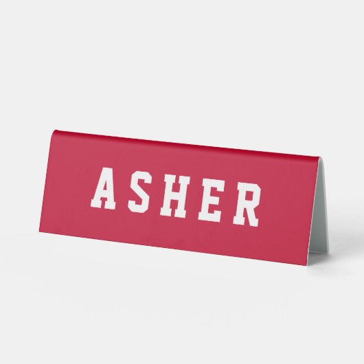 Plaque De Table Symbole simple et moderne du bureau (Recto)