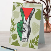 Plaque De Table Symbole triangle rouge de résistance à la main du  (En SItu (Tableau))