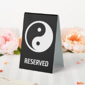 Plaque De Table Symbole Yin Yang - dessin de tatouage solide 2 (In SItu (Mariage))