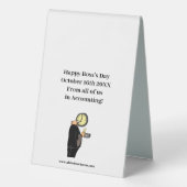 Plaque De Table Sympa National Bosses Day Table Top Sign (Verso)