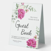 Plaque De Table Symphonie de l'amour Mariage Livre d'or (Recto)