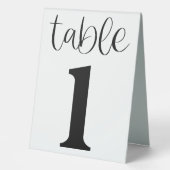 Plaque De Table Table de mariage numéro 1 (Recto)