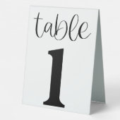 Plaque De Table Table de mariage numéro 1 (Verso)