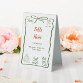 Plaque De Table Table de Noël Trois Bunco (In SItu (Mariage))
