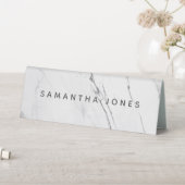 Plaque De Table Table de nom personnalisée Marbre blanc moderne (En SItu (Tableau))
