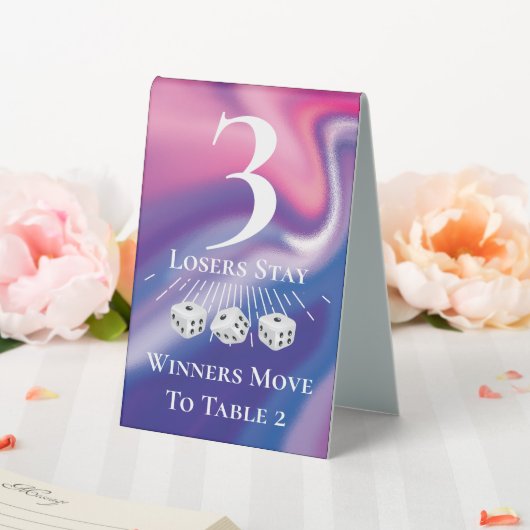 Plaque De Table Table de trois cartes (In SItu (Mariage))