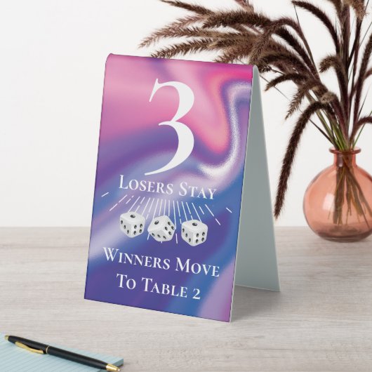 Plaque De Table Table de trois cartes (En SItu (Tableau))