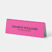 Plaque De Table Table Élégante Professionnelle Rose Clair Minimali (Verso)