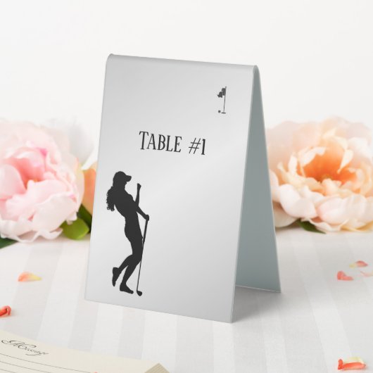 Plaque De Table Table Golfer pour dames (In SItu (Mariage))
