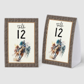 Plaque De Table Table Number Derby Horses and Jockeys (Recto/verso)