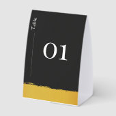Plaque De Table Table Numéro Midnight Gold (Verso)