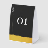 Plaque De Table Table Numéro Midnight Gold (Recto)