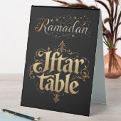 Plaque De Table Table Ramadan Iftar (En SItu (Tableau))