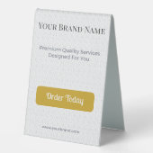 Plaque De Table Table Tent Sign Custom Table Tent Display (Recto)