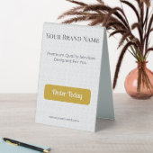 Plaque De Table Table Tent Sign Custom Table Tent Display (En SItu (Tableau))