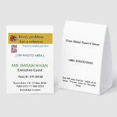 Plaque De Table Table Tent Signs | Wedding | Party | Custom (Recto/verso)