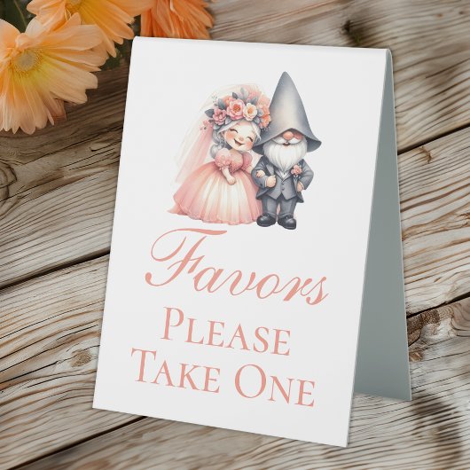 Plaque De Table Table Whimsical Gnome Rustic Wedding Faveurs