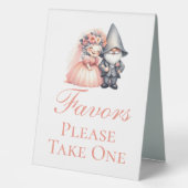 Plaque De Table Table Whimsical Gnome Rustic Wedding Faveurs (Recto)