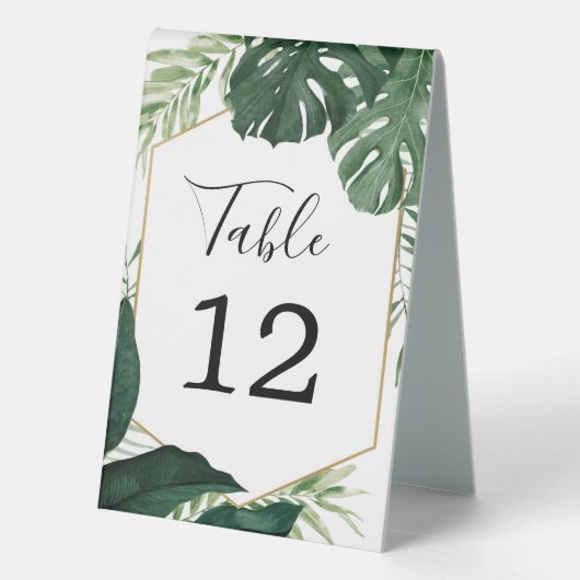 Plaque De Table Tableau des numéros de tableau des Mariages de la (Verso)