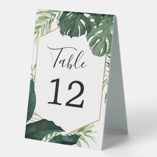 Plaque De Table Tableau des numéros de tableau des Mariages de la (Recto)