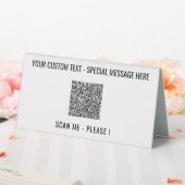 Plaque De Table Tableau d'informations sur l'analyse de code QR Si (In SItu (Mariage))