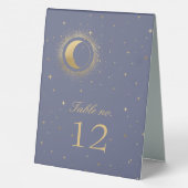 Plaque De Table tableau mariage étoile or céleste (Verso)