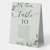 Plaque De Table Tableau Mariage Eucalyptus (Verso)