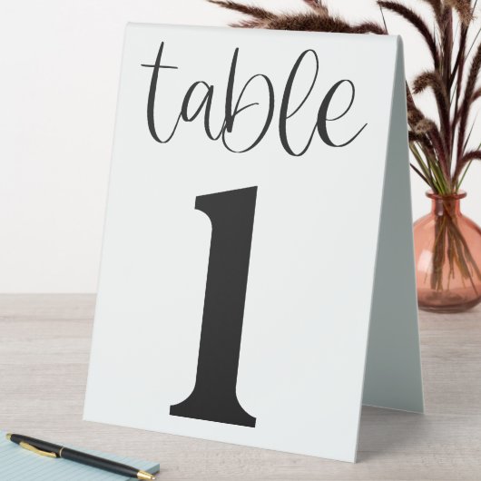 Plaque De Table Tableau mariage numéro 1 (En SItu (Tableau))