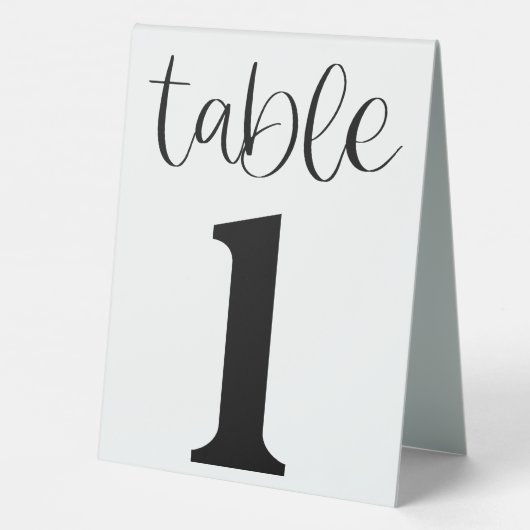 Plaque De Table Tableau mariage numéro 1 (Verso)