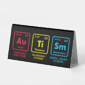 Plaque De Table Tableau périodique des éléments de sensibilisation (Verso)