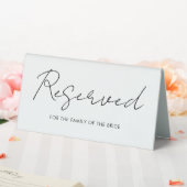 Plaque De Table Tableau Réservé Mariage de script noir et blanc mo (In SItu (Mariage))