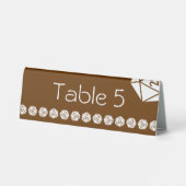 Plaque De Table Tabletop Chic dans la tente de table de chocolat (Verso)