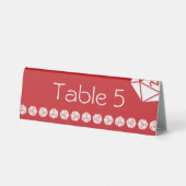 Plaque De Table Tabletop Chic en Cerise Présentoir de Table (Verso)
