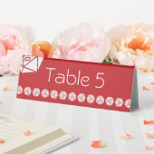 Plaque De Table Tabletop Chic en Cerise Présentoir de Table (In SItu (Mariage))